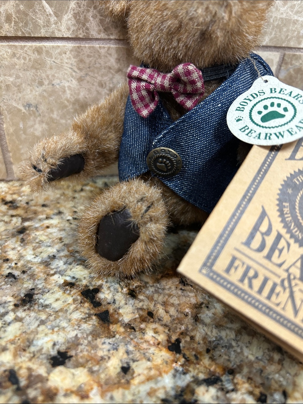 Boyds Bears stuffed animal vintage 1996 collectible, model Raeburn, 7”, EUC - Picture 3 of 7